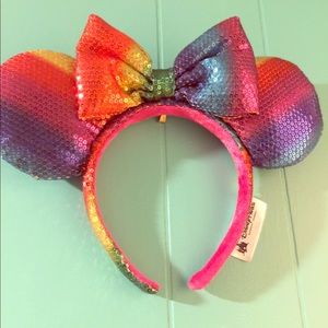 Disney rainbow Minnie ears